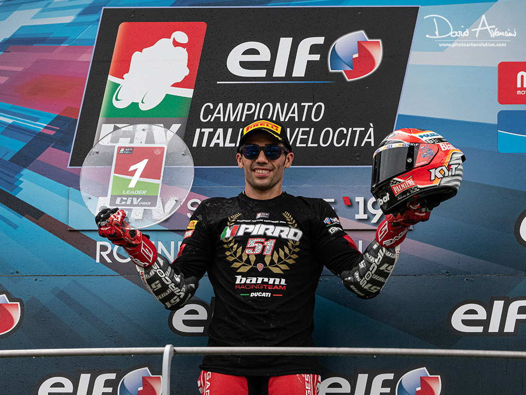 CIV – Michele Pirro è Campione Italiano Superbike. Settimo titolo italiano per il fuoriclasse della Ducati.