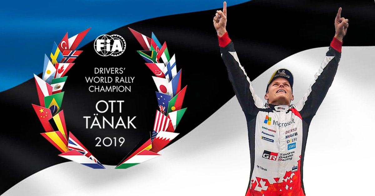 WRC – Ott Tanak Campione del Mondo