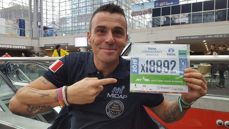 Emiliano Malagoli alla Maratona di New York