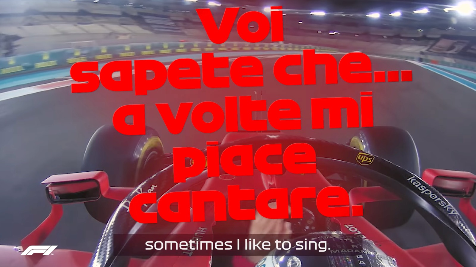 Vettel canta… che ti passa